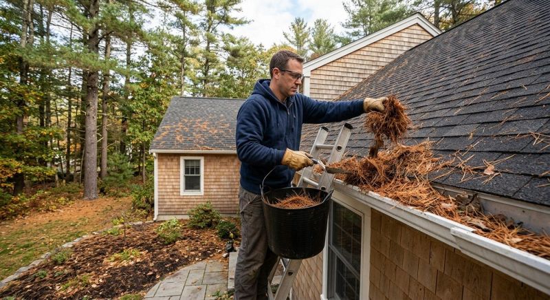 Gutter Pine Needle Removal in Pittsburgh, PA
