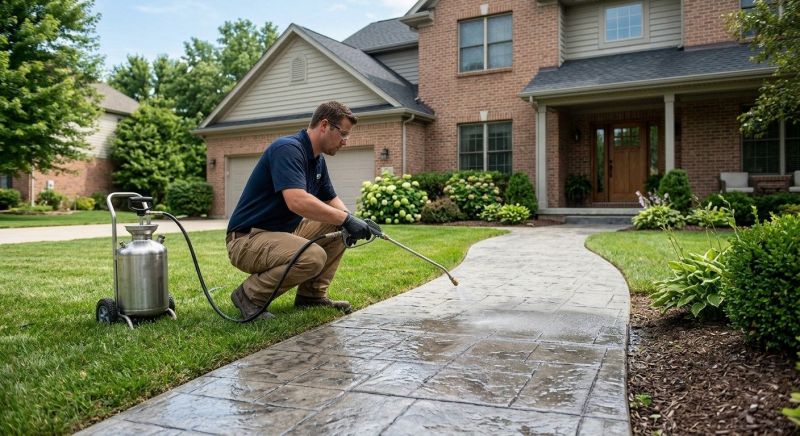Concrete Walkway Sealing in Bellevue, WA