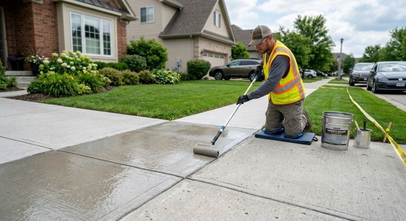 Concrete Walkway Sealing in Kansas City, KS