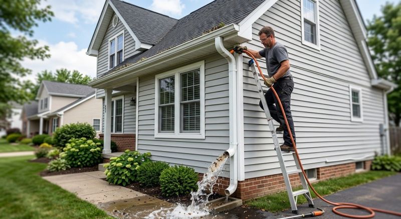 Gutter Downspout Unclogging in Fredericksburg, VA