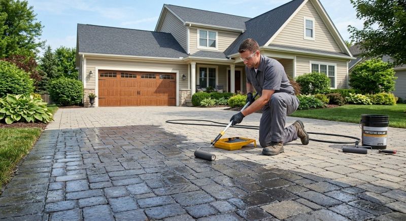 Paver Driveway Sealing in Gig Harbor, WA