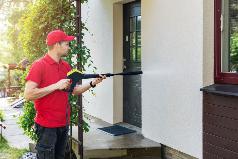 Technician Performing Powerwashing